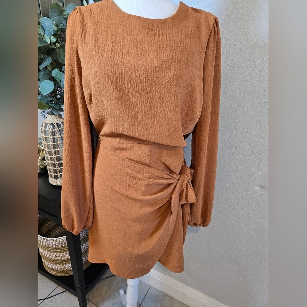 Floret Studios Long Sleeve Wrap Dress - Picture 2 of 9